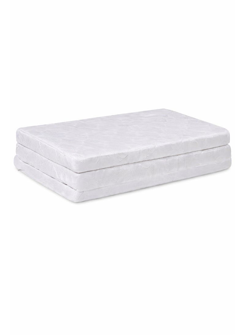 The Home Mart Tri-Fold Mattress, Folding Medical Mattress, 180 x 90 x 6 cm Rebonded Foam, Very Firm Support (70–75 kg/m³), Tricot Fabric 70 GSM, 180 × 90 × 6 cm - Image 4